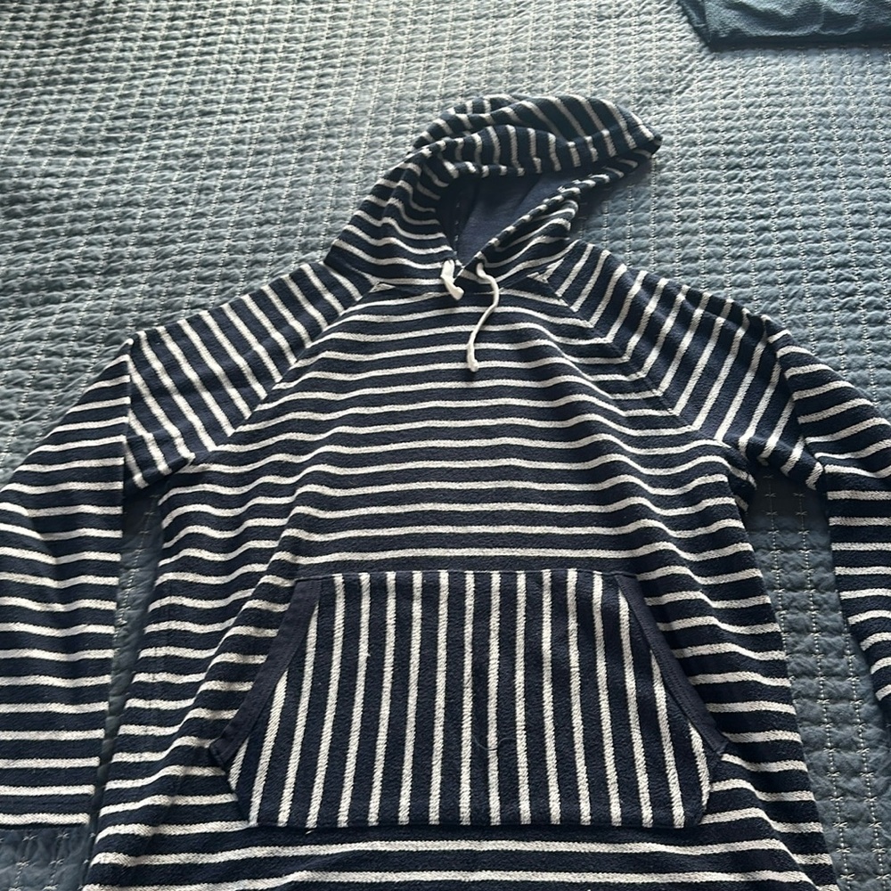 J Crew Striped Hoodie